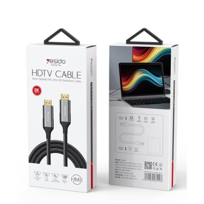 Cabo HDMI 8K Ultra Clear com revestimento metálico HM11 | ByteNova