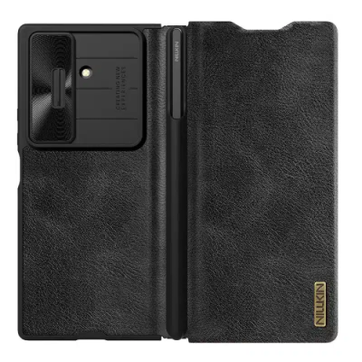 Capa de couro Nillkin Qin Pro para Samsung Galaxy Z Fold7 | ByteNova