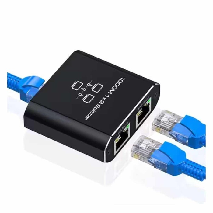 Adaptador de rede Gigabit Ethernet Splitter 1 para 2 | ByteNova