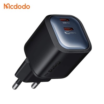 Carregador Rápido Dual USB-C Mcdodo GaN Mini de 45W | ByteNova