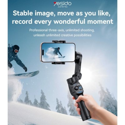 Estabilizador Gimbal de Três Eixos c/ Rastreamento Auto | ByteNova