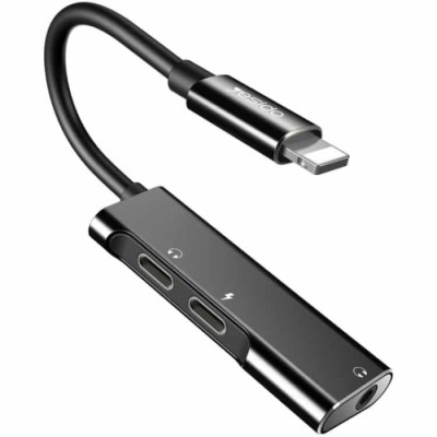 Adaptador Lightning para carregar e ouvir música com | ByteNova