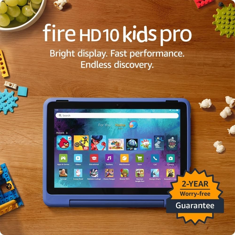 Tablet Amazon Fire HD 10 Kids Pro 32 GB 10,1″ até 13 | ByteNova