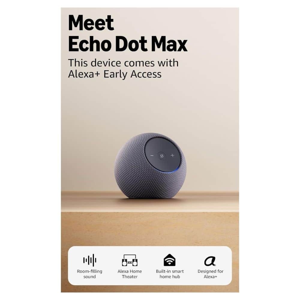 Amazon Echo Dot Max compatível com Alexa+ Grafite | ByteNova
