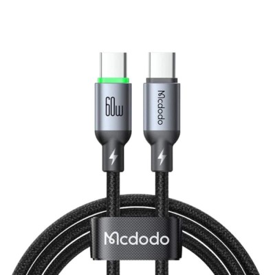 Cabo de dados e carregamento Tipo C para Tipo C Mcdodo 3M | ByteNova