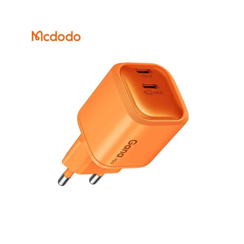 Carregador Rápido Dual USB-C Mcdodo GaN Mini de 45W | ByteNova