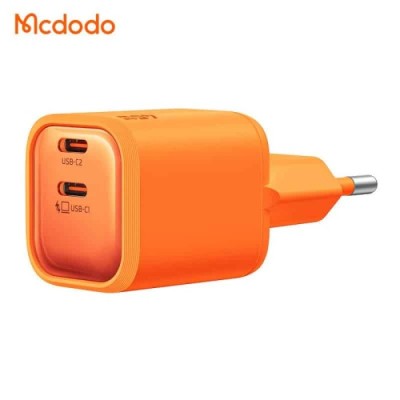 Carregador Rápido Dual USB-C Mcdodo GaN Mini de 45W | ByteNova
