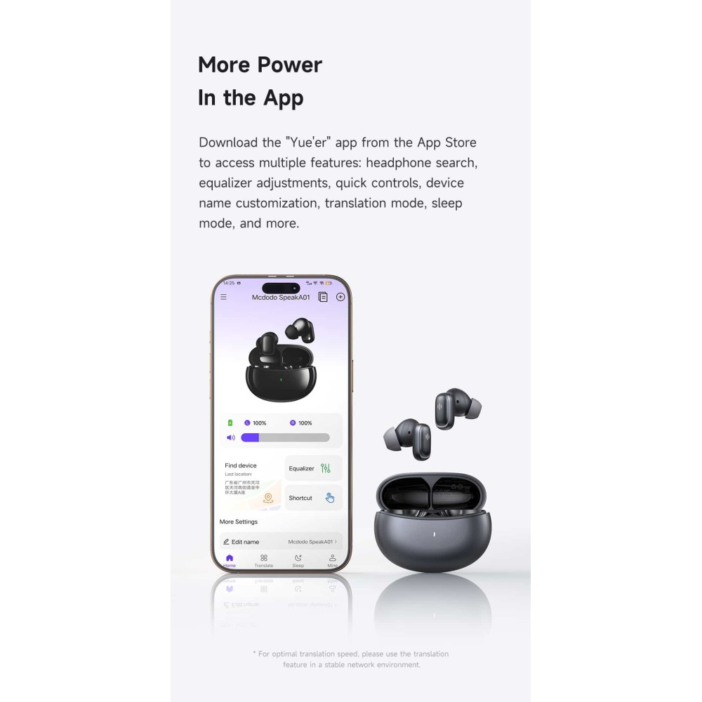 Auriculares Bluetooth Mcdodo Speak A01 com tradutor de | ByteNova