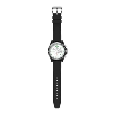 Smartwatch Porodo RAYTONA com pulseira de silicone – Preto | ByteNova