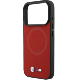 Capa BMW MagSafe Full Wrapped Leather Case Red 18 Pro Max | ByteNova