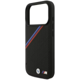 Capa BMW MagSafe PU Leather Metal Logos & Tricolor p/ 18 | ByteNova