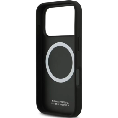 Capa BMW MagSafe Leather Case Grey/Black p/ 18 Pro | | ByteNova