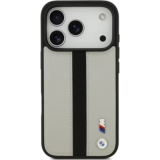 Capa BMW MagSafe Leather Case Grey/Black p/ 18 Pro | | ByteNova