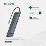 Dockistation Hub USB-C 4K HDMI 12 em 1 da Green Lion – | ByteNova