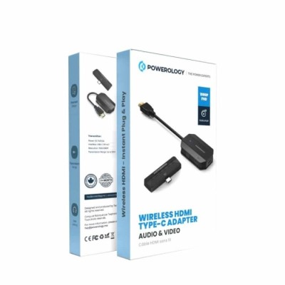 Adaptador HDMI para HDMI Tipo C sem fio Powerology para | ByteNova