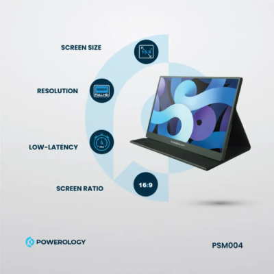 Monitor portátil ultrafino Powerology de 15,6″ e 144Hz | ByteNova