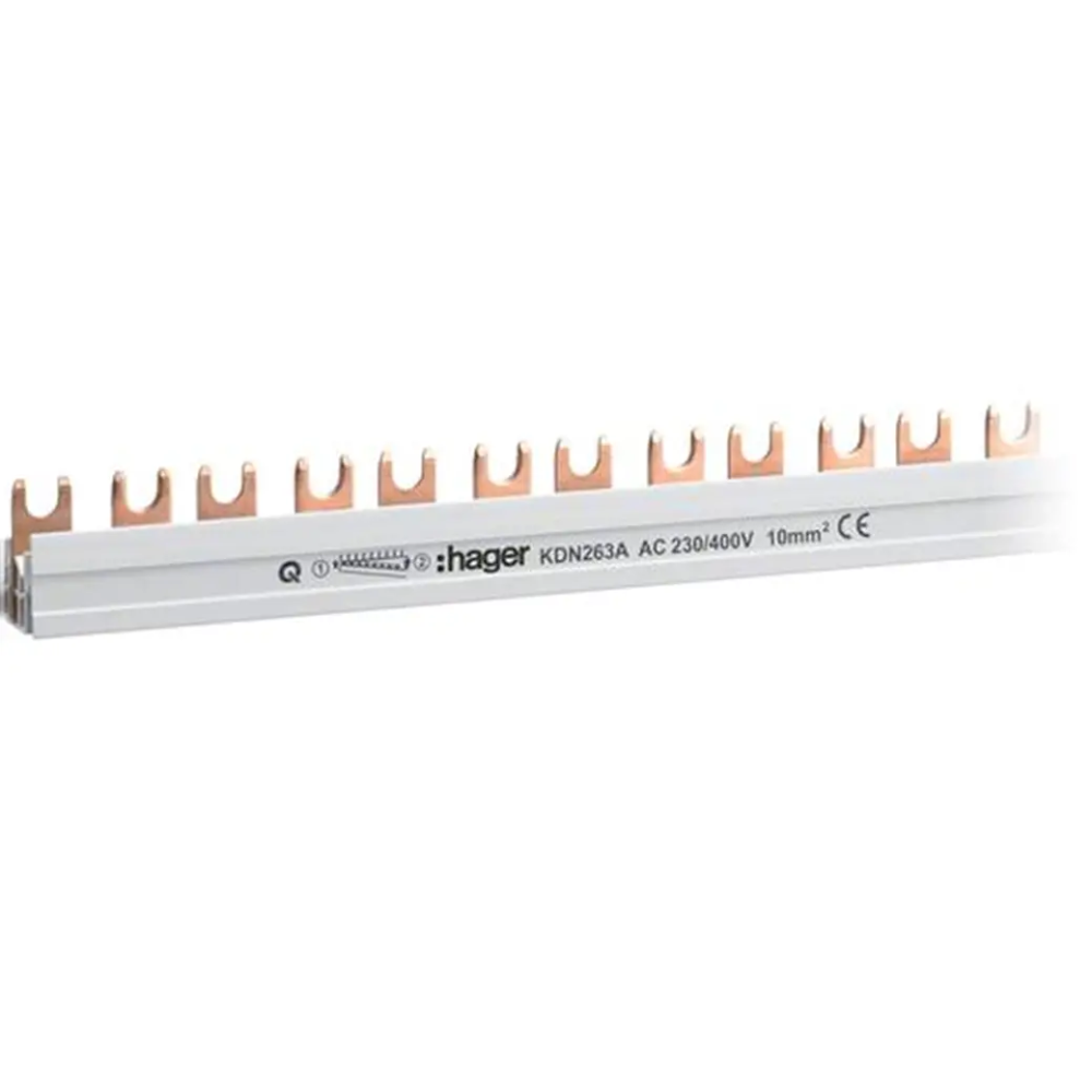 Pente de Ligacao Hager 2P 80A (pont.) 16MM2 57M | ByteNova
