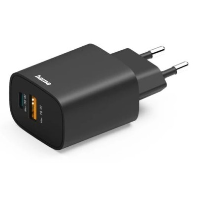 Carregador 1X USB-A/1X USB-C 100-240V 30W Hama | ByteNova
